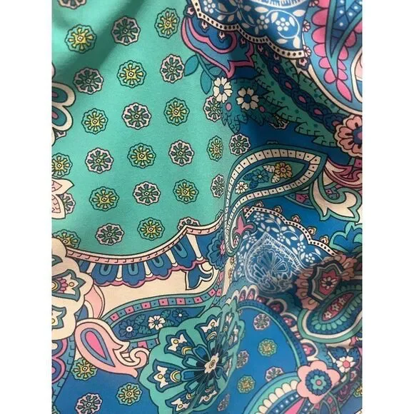 Assets by Sara Blakely Spanx Womens Med One Piece Swimsuit Paisley - Picture 3 of 7